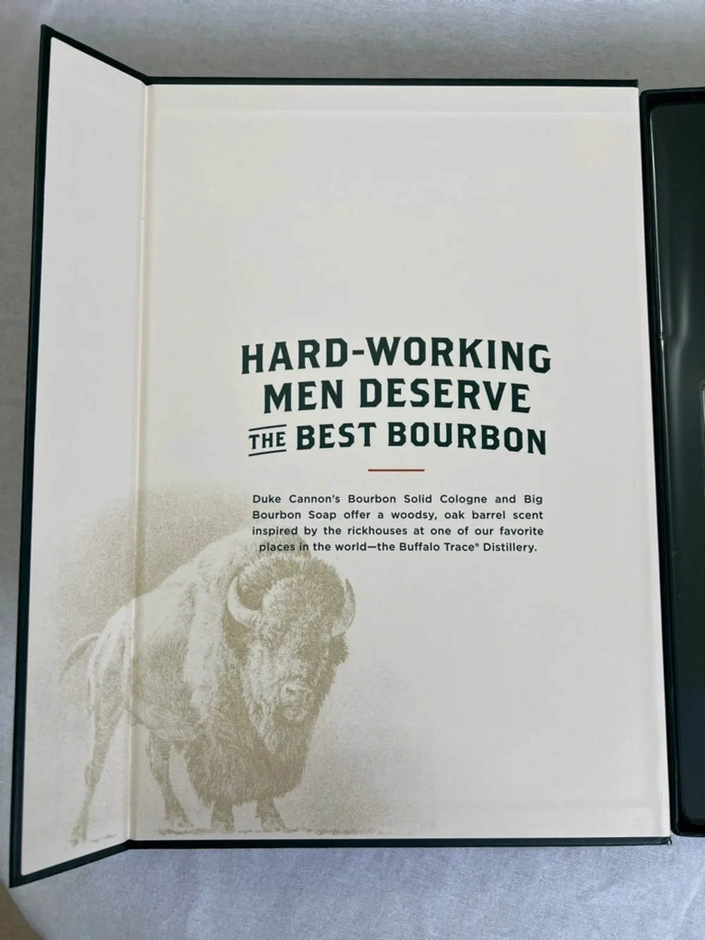 NEW Duke Cannon The Bourbon Barrel 3 Piece Gift Set Buffalo Trace Soap Cologne